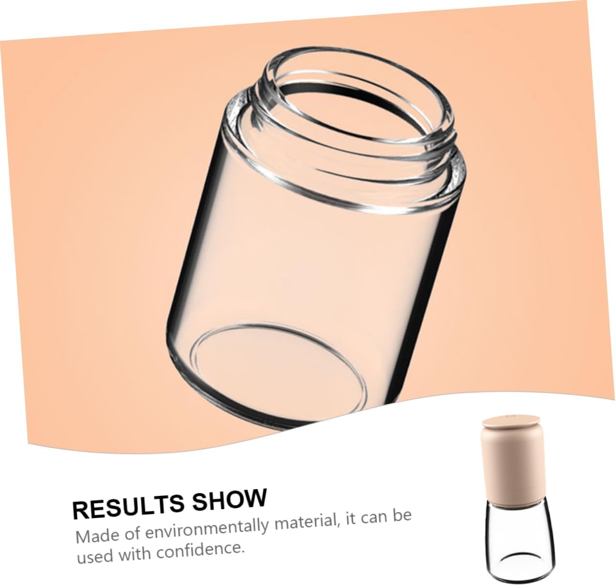 Pepper and Salt Grinder Set with Glass Bottle 150ml