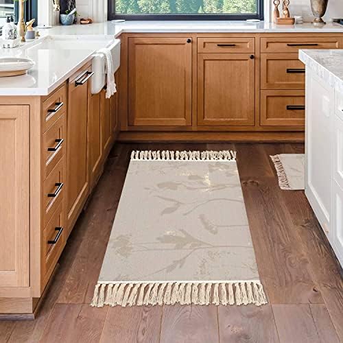 Boho Kid Bedroom Playroom Area Rug with Tassels