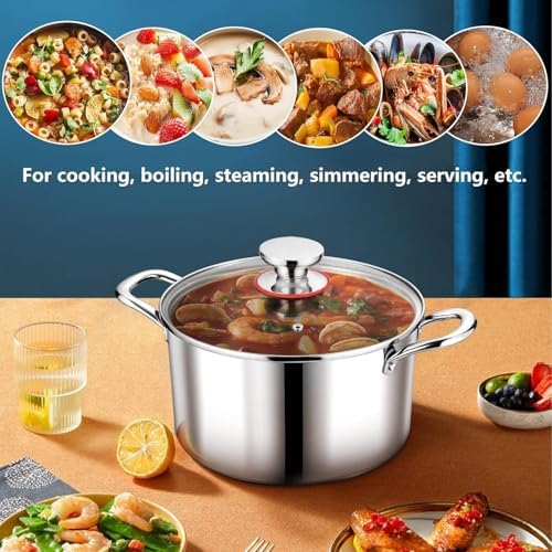 6 Quart Stockpot with Tempered Glass Lid