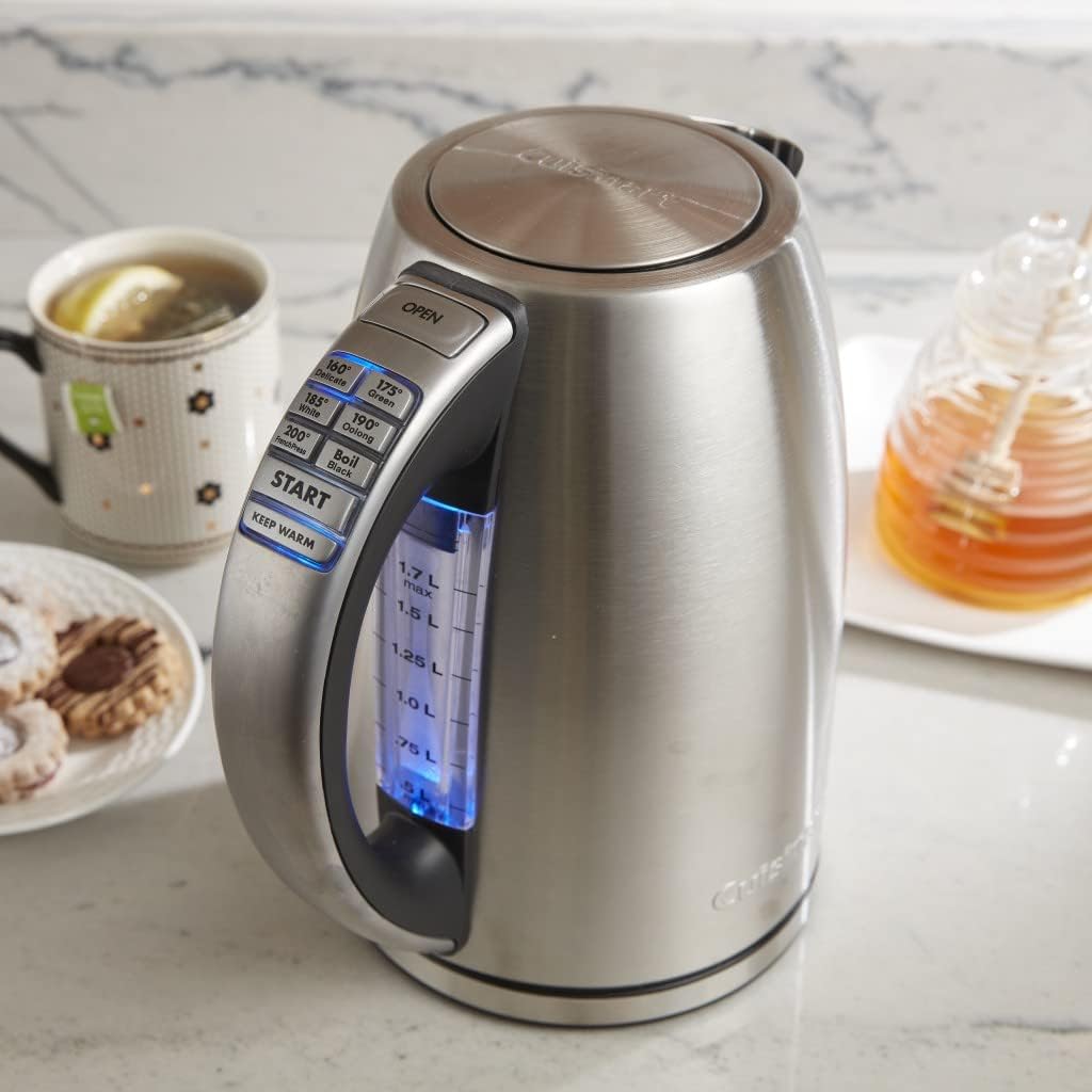 Cuisinart Electric Kettle with 6 Preset Temperatures and Can Opener