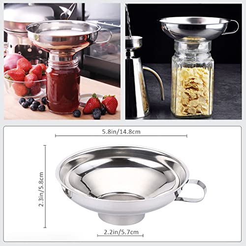 CADAVO Stainless Steel Canning Funnel for Mason Jars