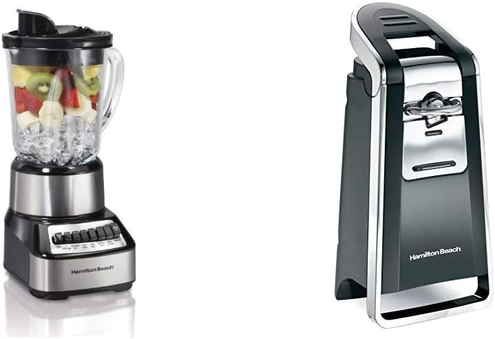 Hamilton Beach Wave Crusher Blender With 40oz Glass Jar Can Opener