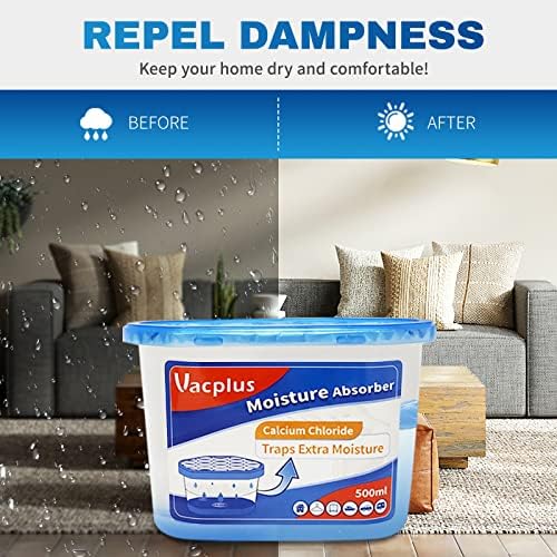 Vacplus Moisture Absorbers 6 Pack 105 Oz