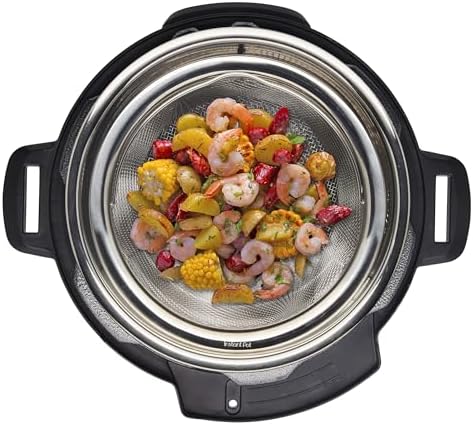 Instant Pot Large Mesh Steamer Basket Stainless Steel Round