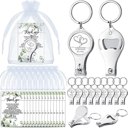 Fulmoon Wedding Multi-Functional Bottle Opener Set 50 Pieces