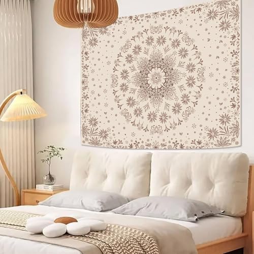 Fowocu Boho Floral Mandala Wall Tapestry