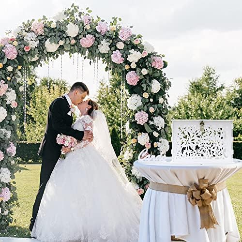 OurWarm White Wedding Card Box with Lock