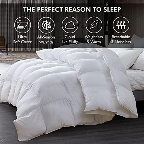 Luxurious King Size Down Comforter with Cotton Cover