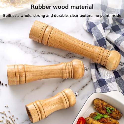 Adjustable Coarseness Salt Pepper Mill Set with Ceramic Core