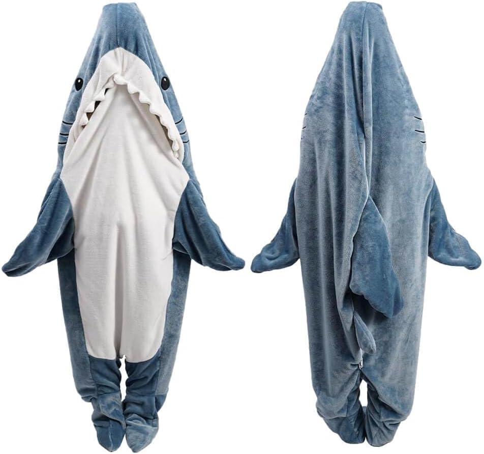 Shark Blanket Hoodie Onesie for Adult and Kid
