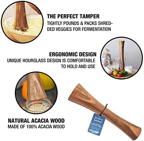 Masontops Pickle Packer - Acacia Wood Fermentation Tool