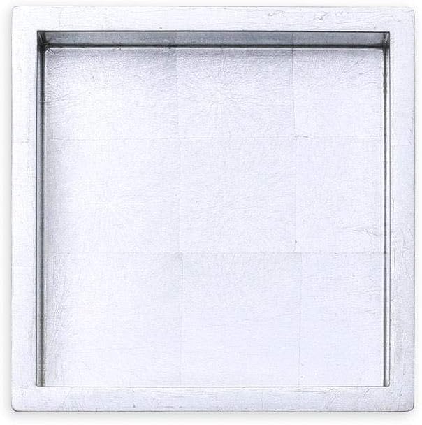 Caspari Lacquer Cocktail Napkin Holder Silver 1 Each