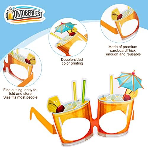 Vinsot 32 Pack Hawaiian Paper Glasses for Beach Parties