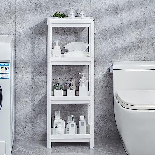 HIEEY 4 Tier Bathroom Shelf Organizer Unit