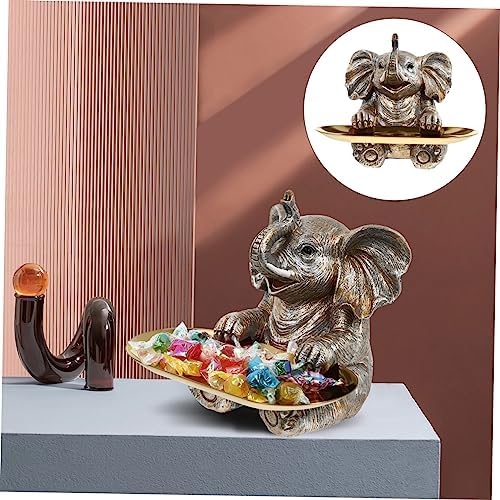 RORPOIR 1 Set Resin Elephant Cupcake Stand Decor