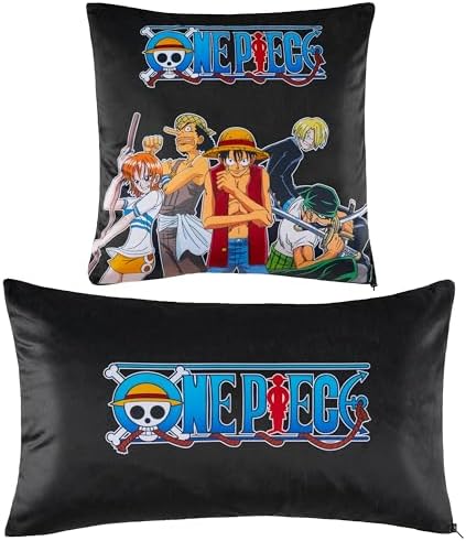 One Piece Cushion Covers Set of 2 Anime Home Decor