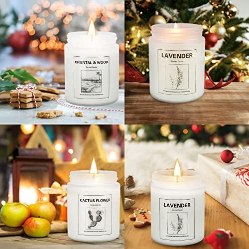 THORNWOLF 4 Pack Scented Candles Lavender