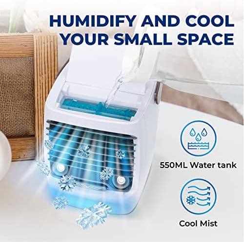 ChillWell 20 Evaporative Air Cooler - 4-Speed Portable Coolers with Humidifier