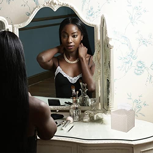 Zoocatia Tissue Box Cover Holder for Bathroom Vanity Car Tabletop