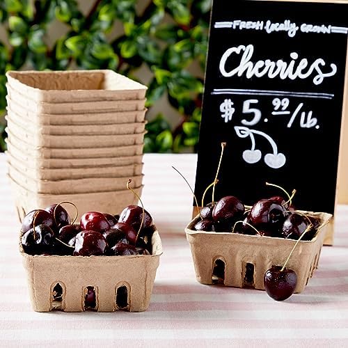 Juvale Pulp Fiber Berry Baskets 4x4x181 In Set of 60