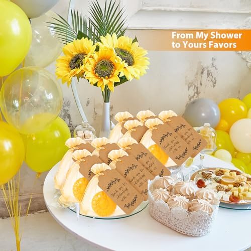 Demissle 50 Piece Sunflower Soap Favors