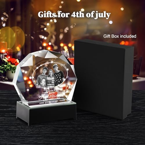 3D Crystal Photo Frame for Couples and Family