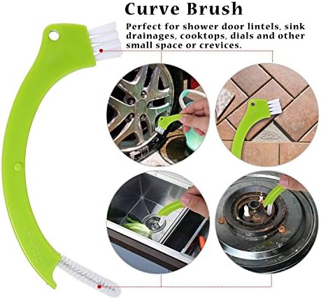 Grout Brush Bottle Cleaner 4 in 1 Set for Kitchen and Window