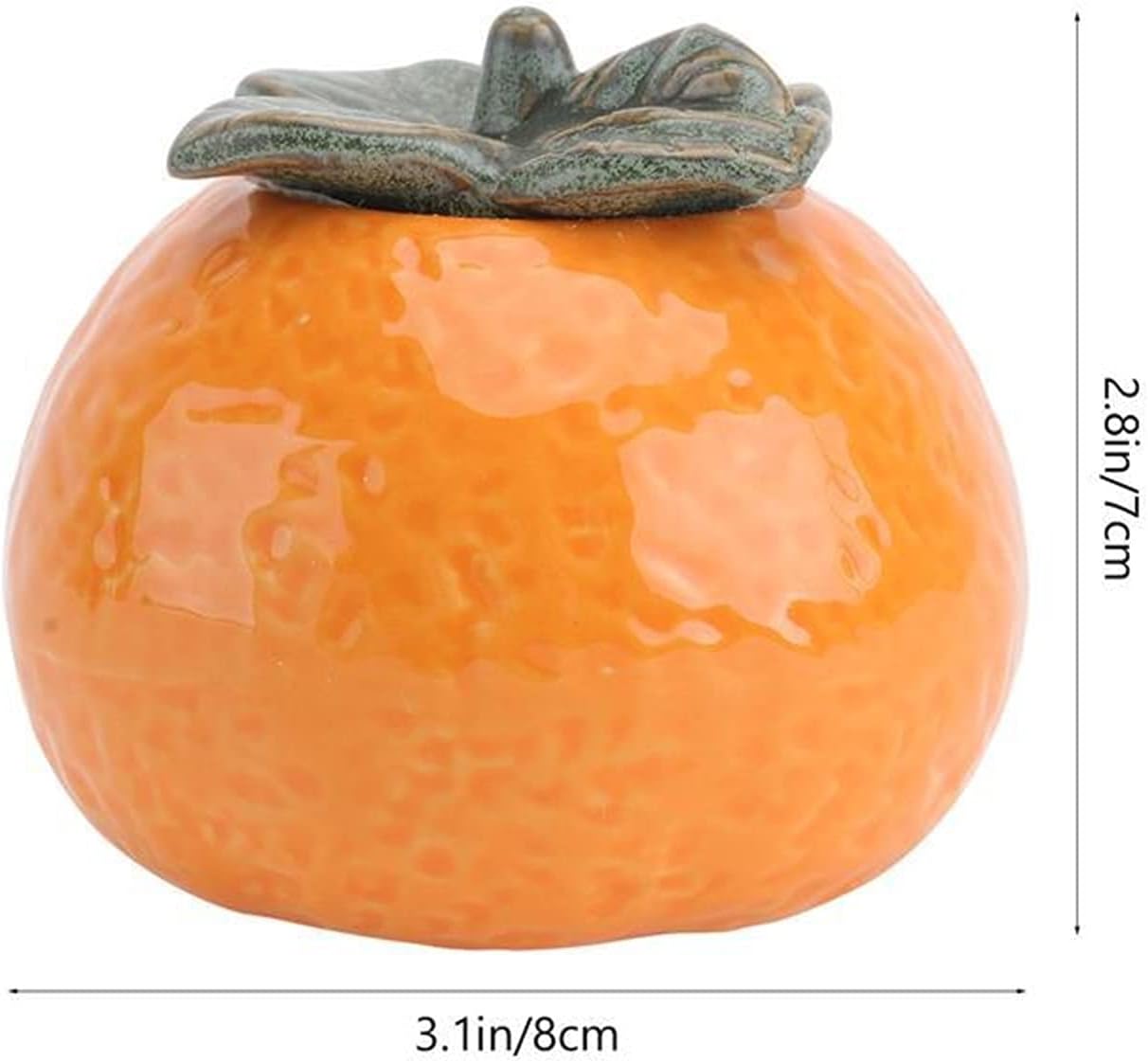 GRFIT Orange Shape Ceramic Tea Canister