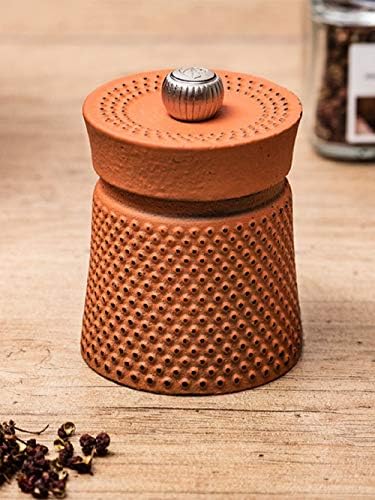 Peugeot Bali Fonte Cast Iron Pepper Mill 8cm Orange