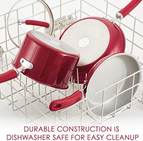 Rachael Ray Nonstick Stockpot 6 Quart Red