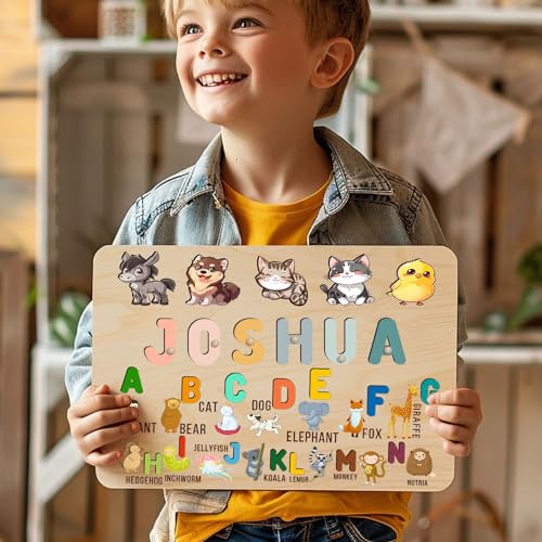 Personalized Wooden Name Puzzle for Toddlers
