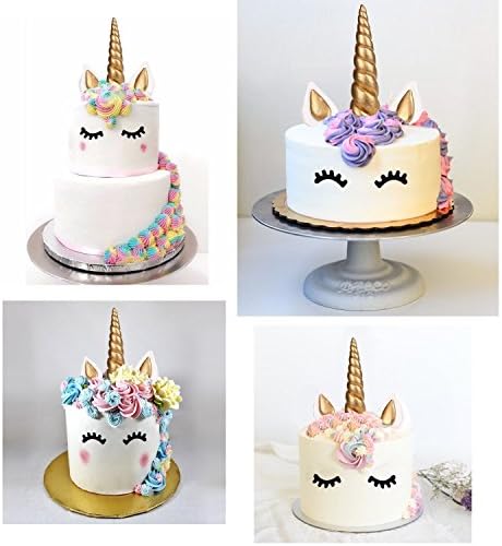 9625321410 Unicorn Cake Topper Set of 5