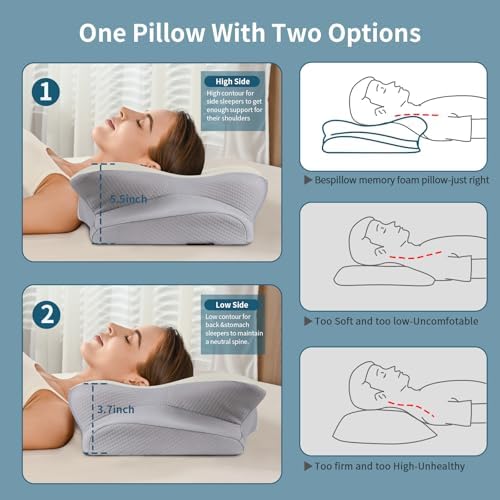 Bespillow Cooling Neck Pillow for Pain Relief