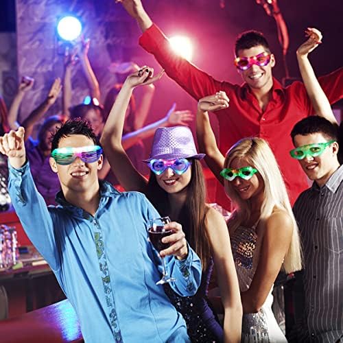 21 Pcs LED Glasses 7 Shapes Party Favor for Kids Adults