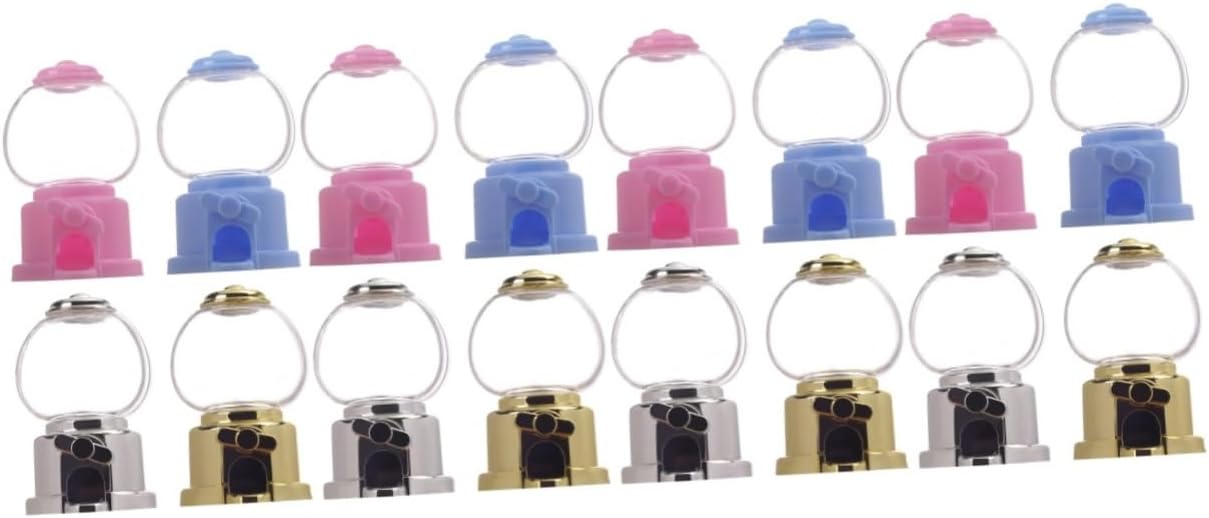 Wakauto 3 Sets Candy Dispenser Gumball Machine for Parties Events