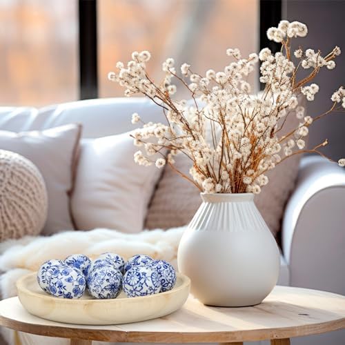 Vesici 9 Pcs Blue White Porcelain Decorative Balls