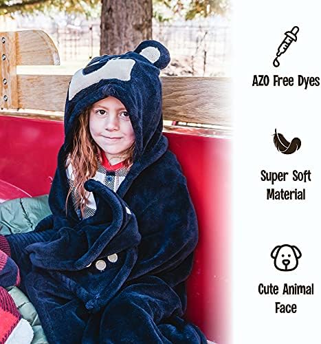 Lazy One Dinosaur Hooded Blanket for Kids