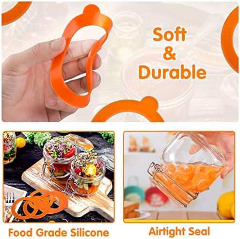 12 Pcs Silicone Gasket Seals for Canning Jars