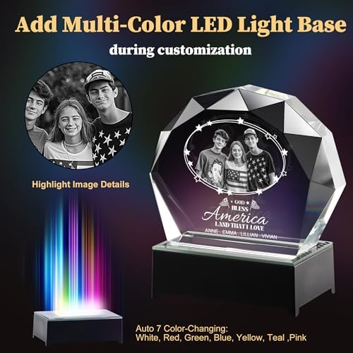 3D Crystal Photo Frame for Couples and Family