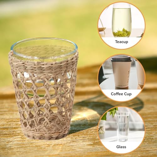 6Pcs Handwoven Vase Sleeve for Home Decor