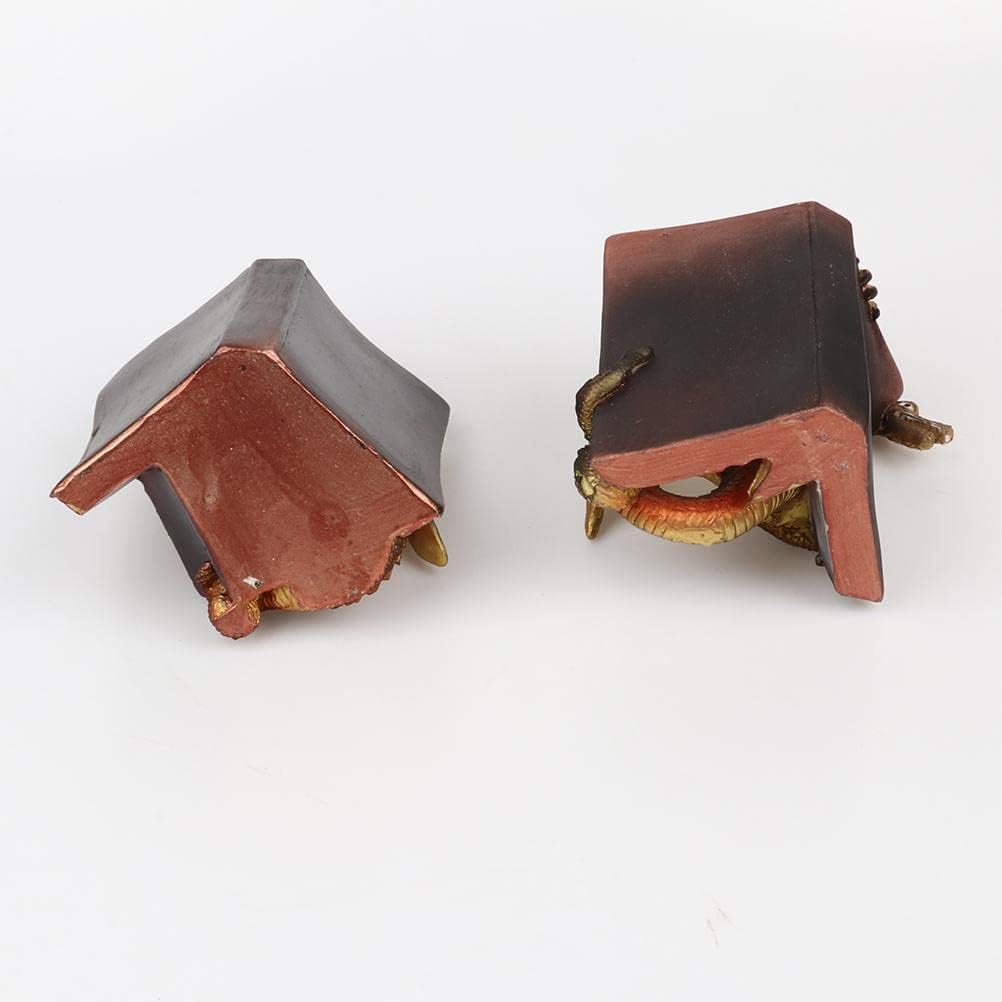 Fantasy Dragon Bookend Set for Home Office Shelves