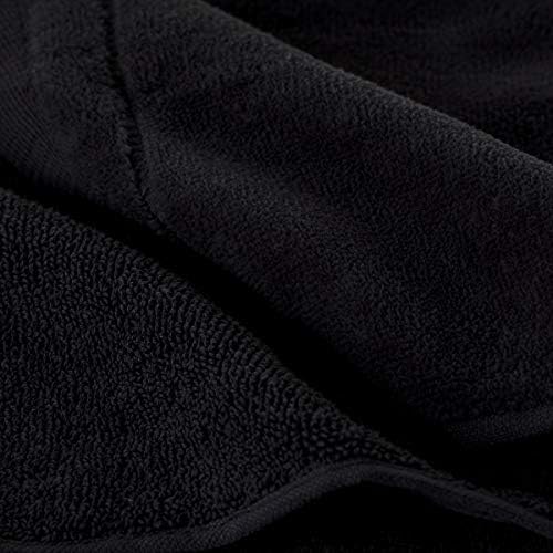 Creative Scents Cotton Fingertip Towels Set Black 4 Pack