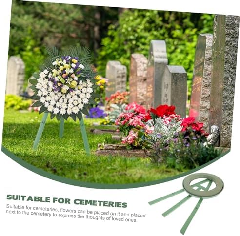 Fresh Flower Wreath Stand for Funeral Adjustable Tripod Display Rack