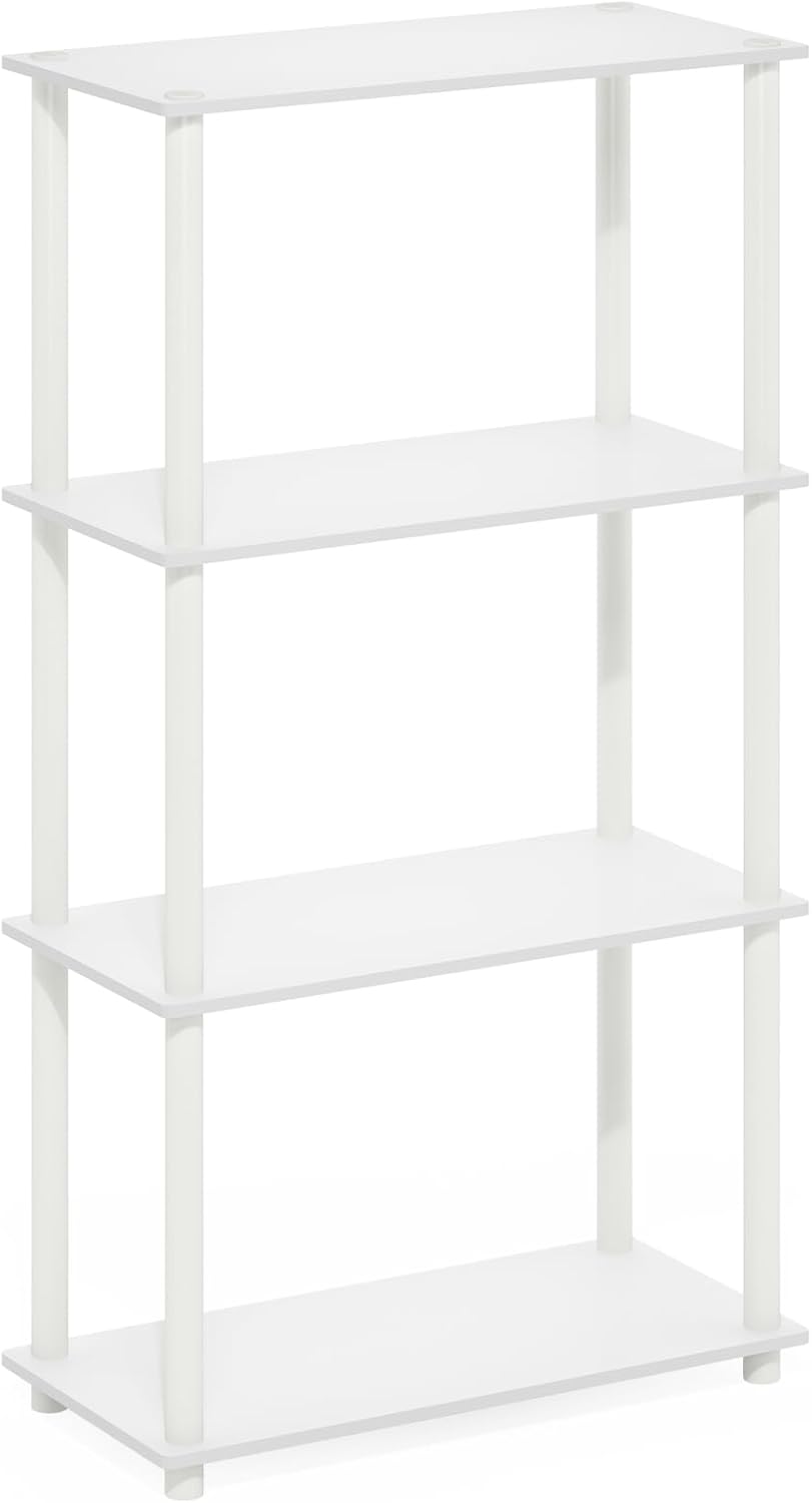 Furinno 4-Tier Multipurpose Shelf Display Rack White