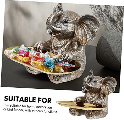 RORPOIR 1 Set Resin Elephant Cupcake Stand Decor