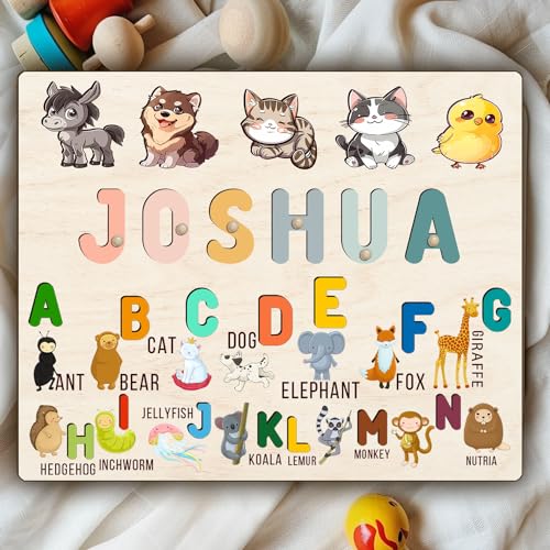 Personalized Wooden Name Puzzle for Toddlers