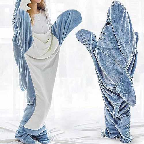 Shark Blanket Hoodie Onesie for Adult and Kid