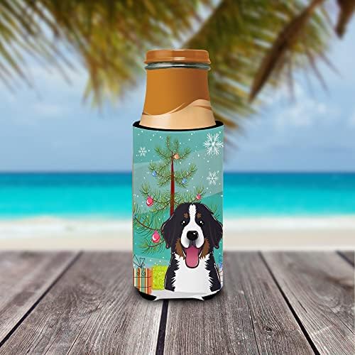 Carolines Treasures Christmas Tree and Bernese Mountain Dog Can Cooler Sleeve Hugger