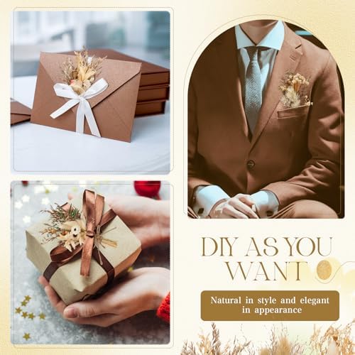 Layhit 12 Pack Mini Boho Dried Flower Bouquets
