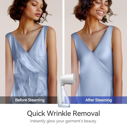 HiLIFE Handheld Clothes Steamer with 300ml Tank 1100W Power 30S Fast Heat Up